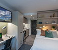 Studentcom bedroom with kitchen