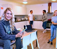 Cornell Quarter shared kitchen and dinning area