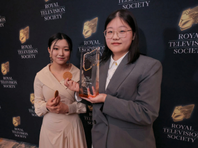 Zian Li pictured on the left and Qiuying Wang on the right. Link to Zian Li pictured on the left and Qiuying Wang on the right.