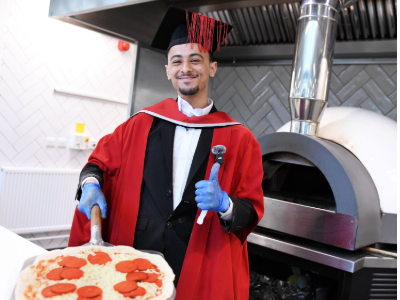 Graduate dreams of opening a Moroccan restaurant . Link to Graduate dreams of opening a Moroccan restaurant .