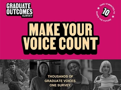 Ready, Set, Survey: Graduate Outcomes launches soon. Link to Ready, Set, Survey: Graduate Outcomes launches soon.