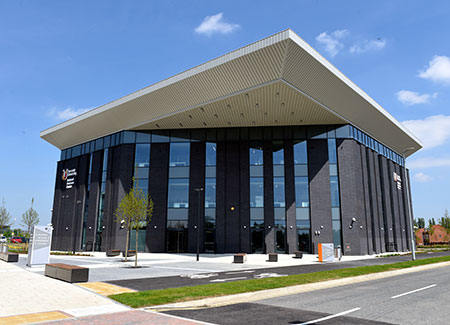 Exterior view of National Horizons Centre at Teesside University