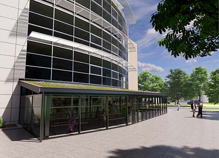 Teesside University library building exterior