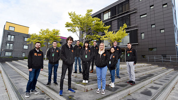 Group of students gaining experience through placements