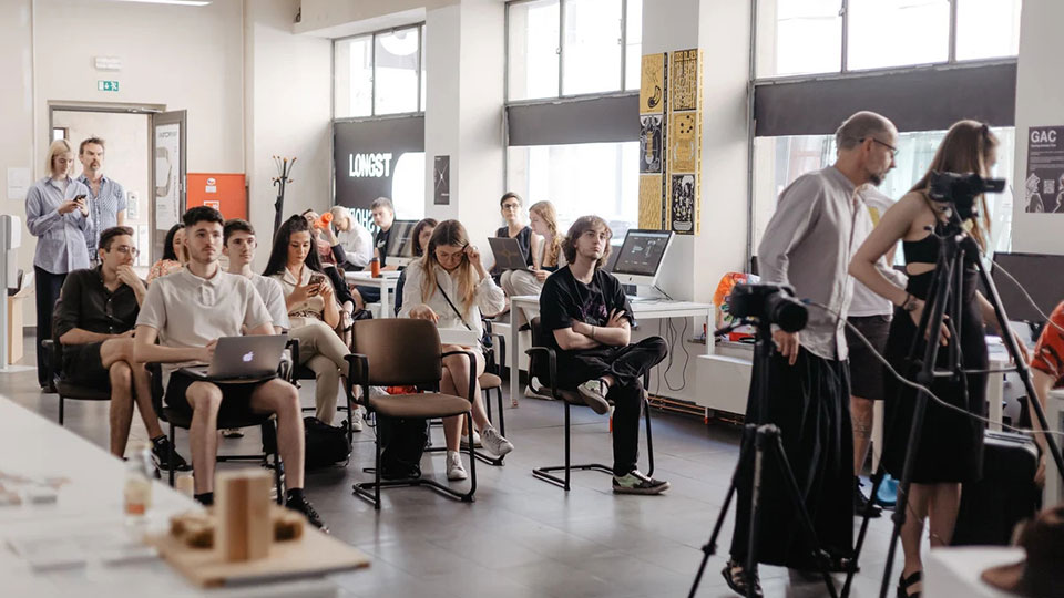 Students in a classroom at Prague City University