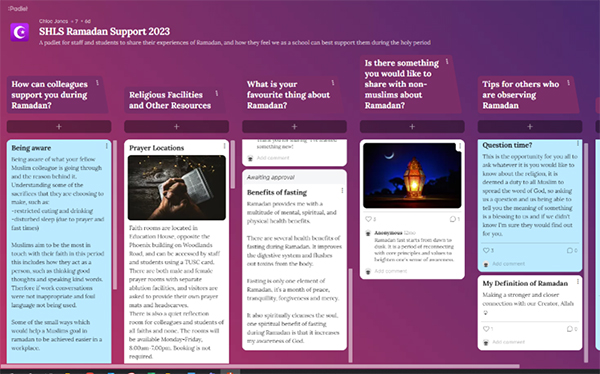 Ramadan Padlet