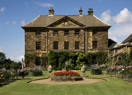 Exterior view and gardens of Ormesby Hall in Middlesbrough