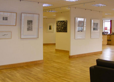Interior view of a gallery room at Python Gallery in Middlesbrough