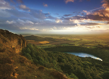 Aerial view of the moors landscape
