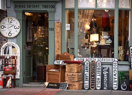 Exterior view of a shop on Yarm High Street