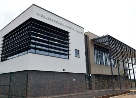 Exterior view of Middlesbrough Sport Village building
