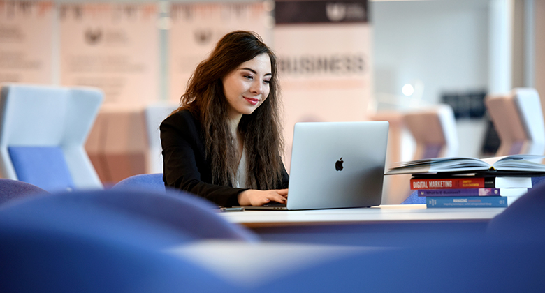 Get tips on writing your personal statement for Teesside University applications Student working on a laptop, writing a personal statement