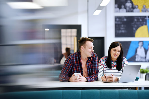 Students talking