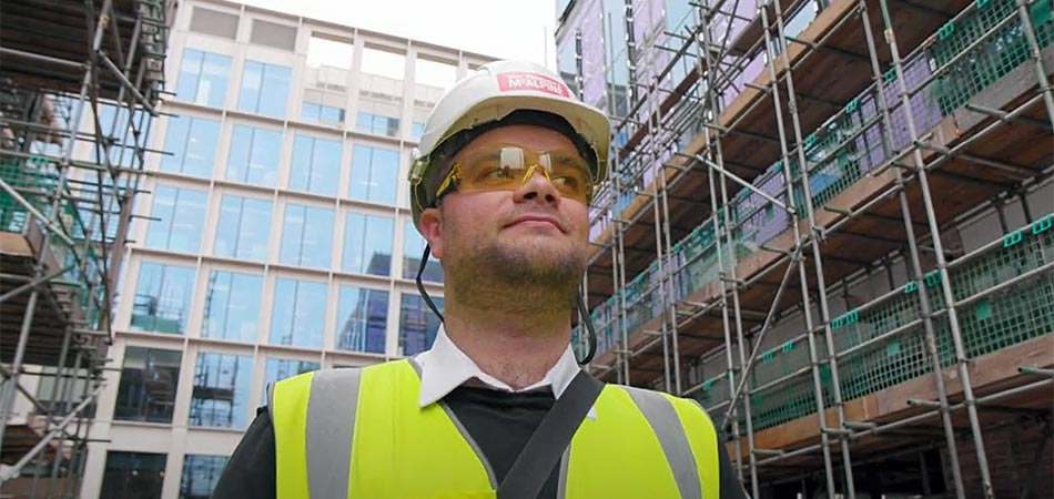 Andrew Smales, graduate engineer at Sir Robert McAlpine and civil engineering degree apprentice