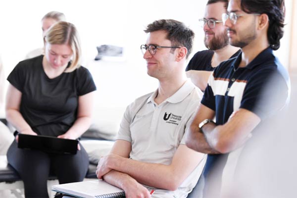 Teesside university Students attending a class