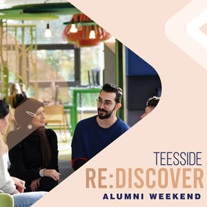 Teesside Discover banner showing students meeting and collaborating