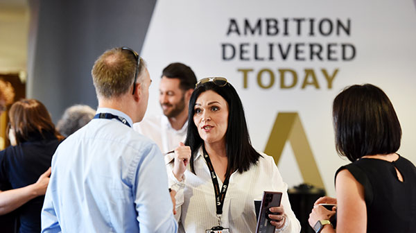Teesside University staff speaking at a conference