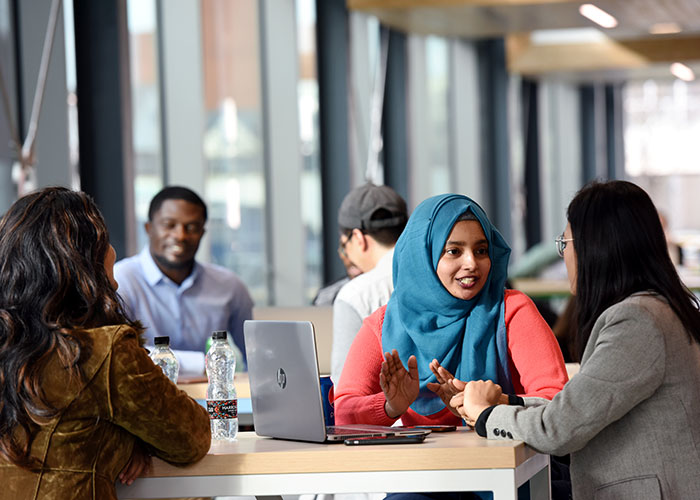 International students at Teesside University London