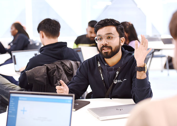 International student at Teesside University London